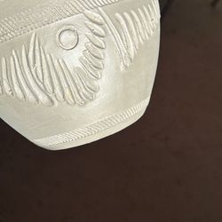 Beautiful Clay Pot Pearl White