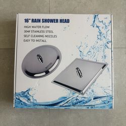 16 Inch Square Chrome Shower Head