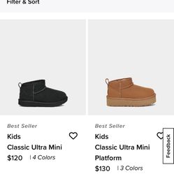 Kids Classic Ultra Mini Size 2  Uggs 