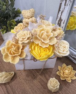 Handmade Wax Candle Bouquet Gift