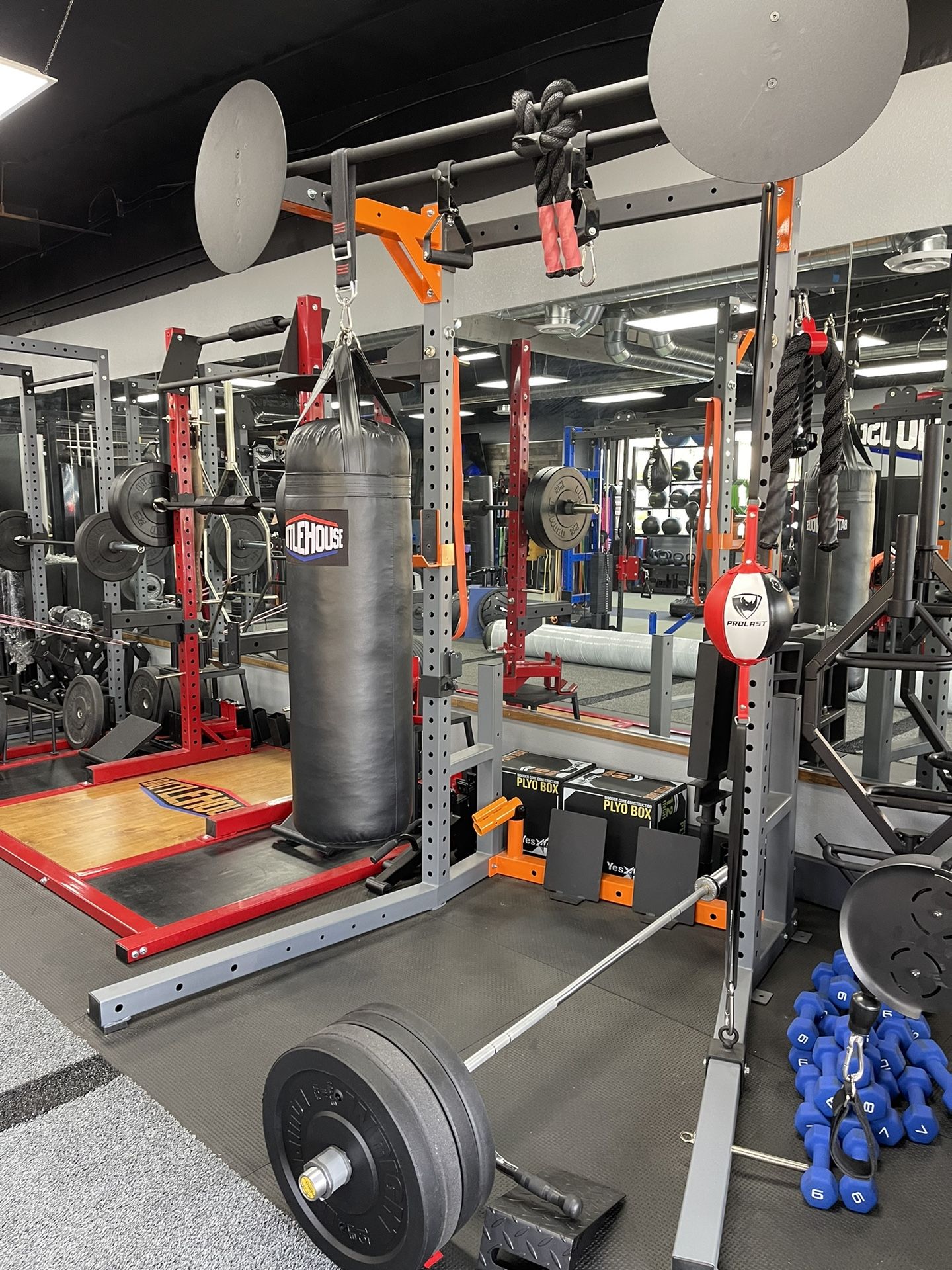HEAVY BAG SQUAT RACK🔹SPORTS FITNESS GYM EQUIPMENT
