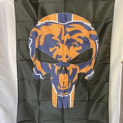 Chicago Bears Punisher Wall Banner (3’x5’)