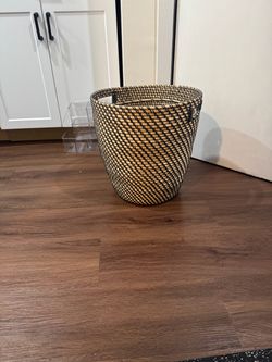 Plant pot, indoor/outdoor dark gray/beige, 12 ½"