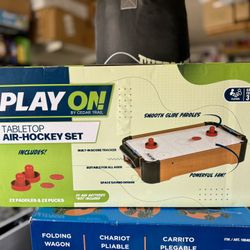 New Tabletop Air Hockey Set 