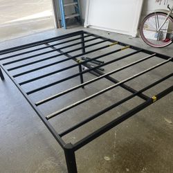 Raised Metal Bed frame -Queen
