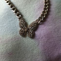 Gold Butterfly Necklace 