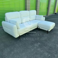 Reversible L Sectional Sofa With Ottoman