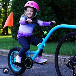 Kazam Besti 16” Bike Trailer for a Kid to ride attaches to adult bike