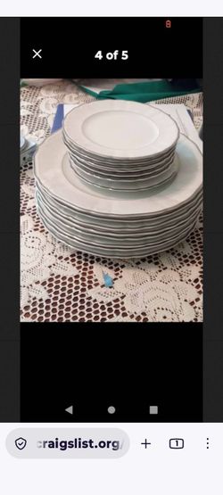 Silver Sonata chinaware set made in Japan by Harmony House