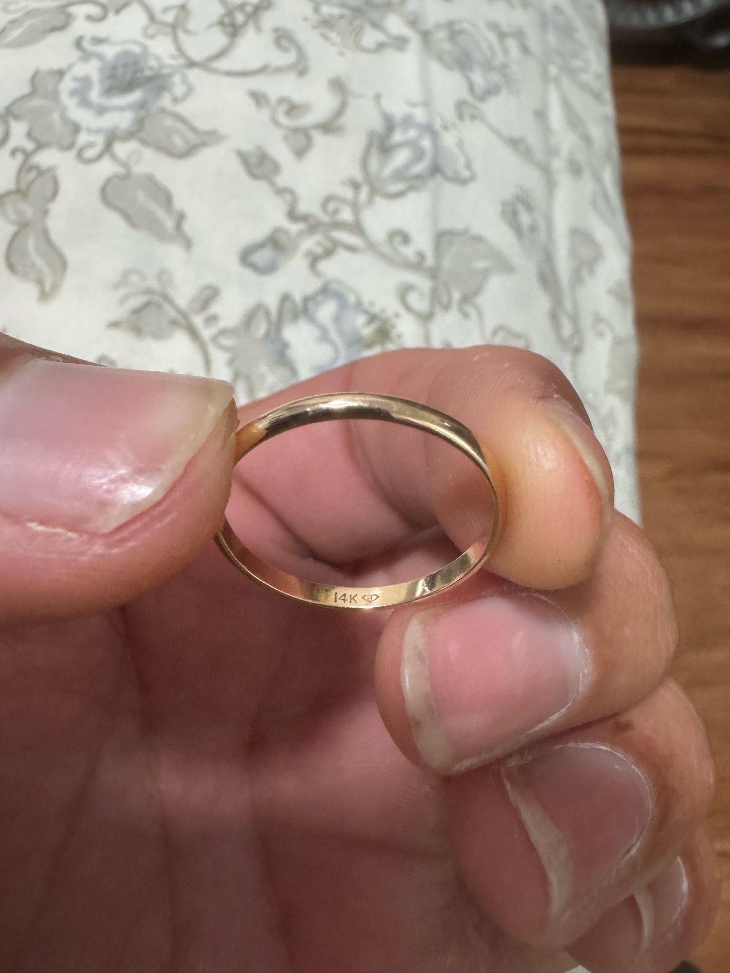 14k gold ring band