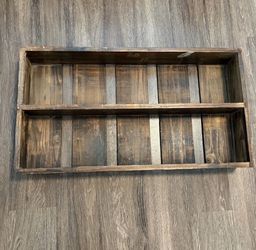 Wooden wall frame holder