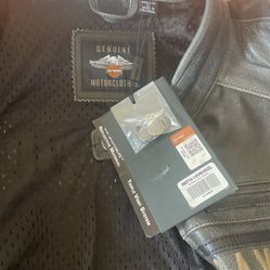 Leather Harley Jacket XL