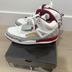 Air Jordan Spizike White Red Cement Sz 9.5