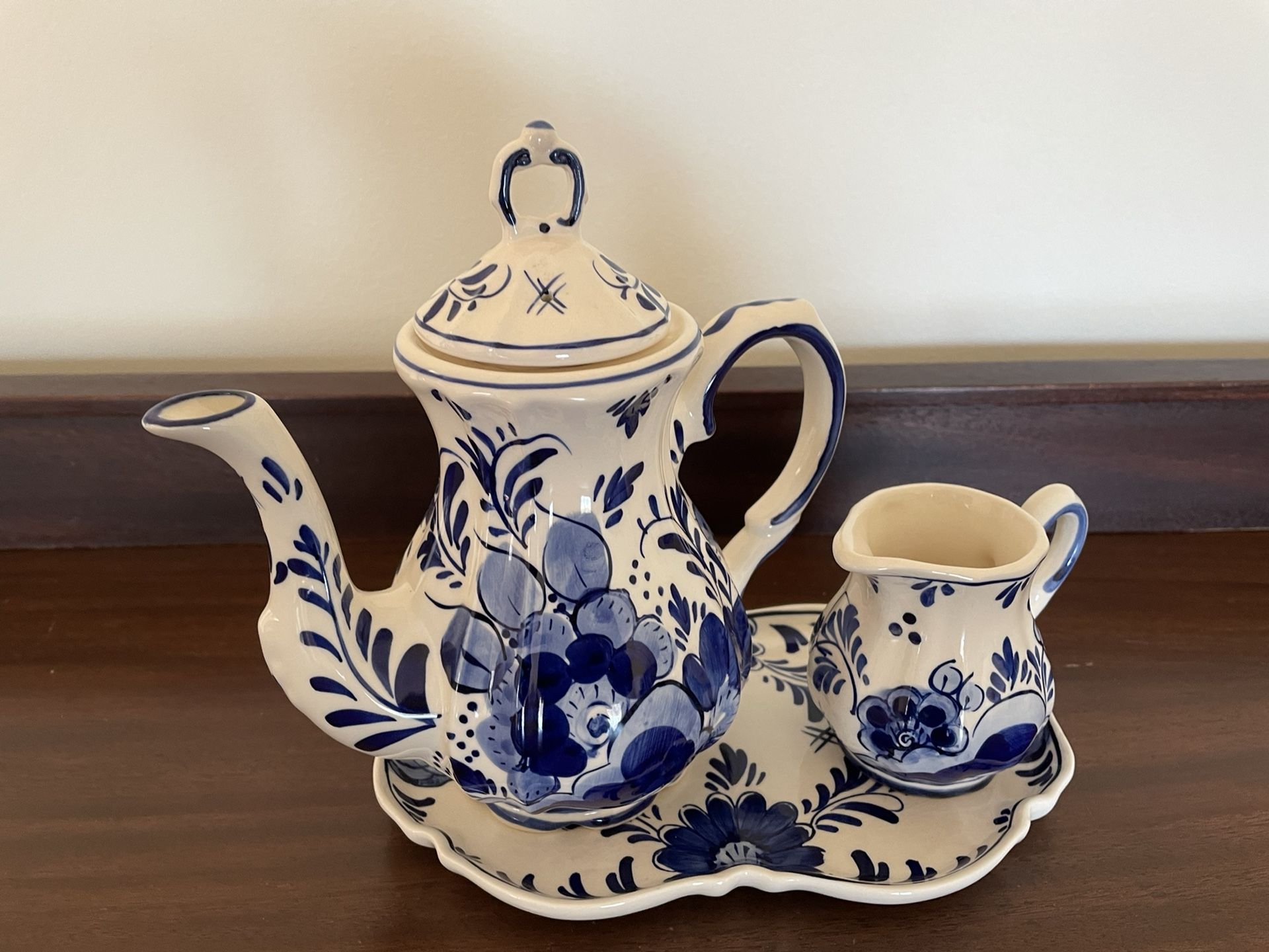 Delft Blue Tea Set