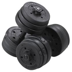 44 LB Dumbbell Set, Adjustable Free Weight Set, 44 LB Dumbbell Weight Set