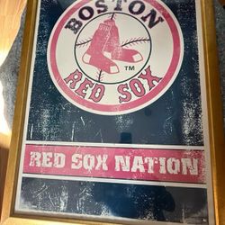 Large Framed Red Sox Nation Poster