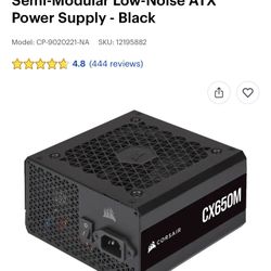 Cosair Cx650m Power Supply