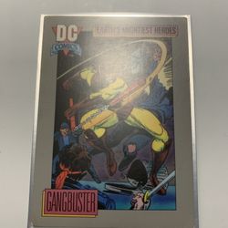 Gangbuster Earths Mighty Hero’s Trading Card 1991