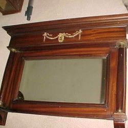 Antique Mahogany Mantel Mirror