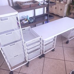 Elfa Storage Cart Drawers