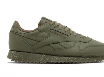 Men Hunter Green Leather Reebok