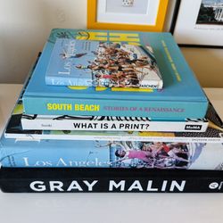 Assorted coffee table books. Starting at $5