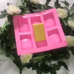 3 Pack Silicone Soap/Resin Molds, 6-Cavity. Total Of 18 Cavity