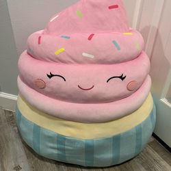 24” Large Squishmallow Cupcake Plush – Super Soft – Great Condition