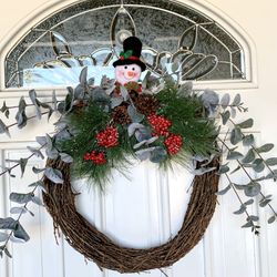 Snowman Top Wreath