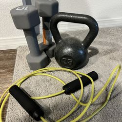 Weights & Jump rope Set (Used)