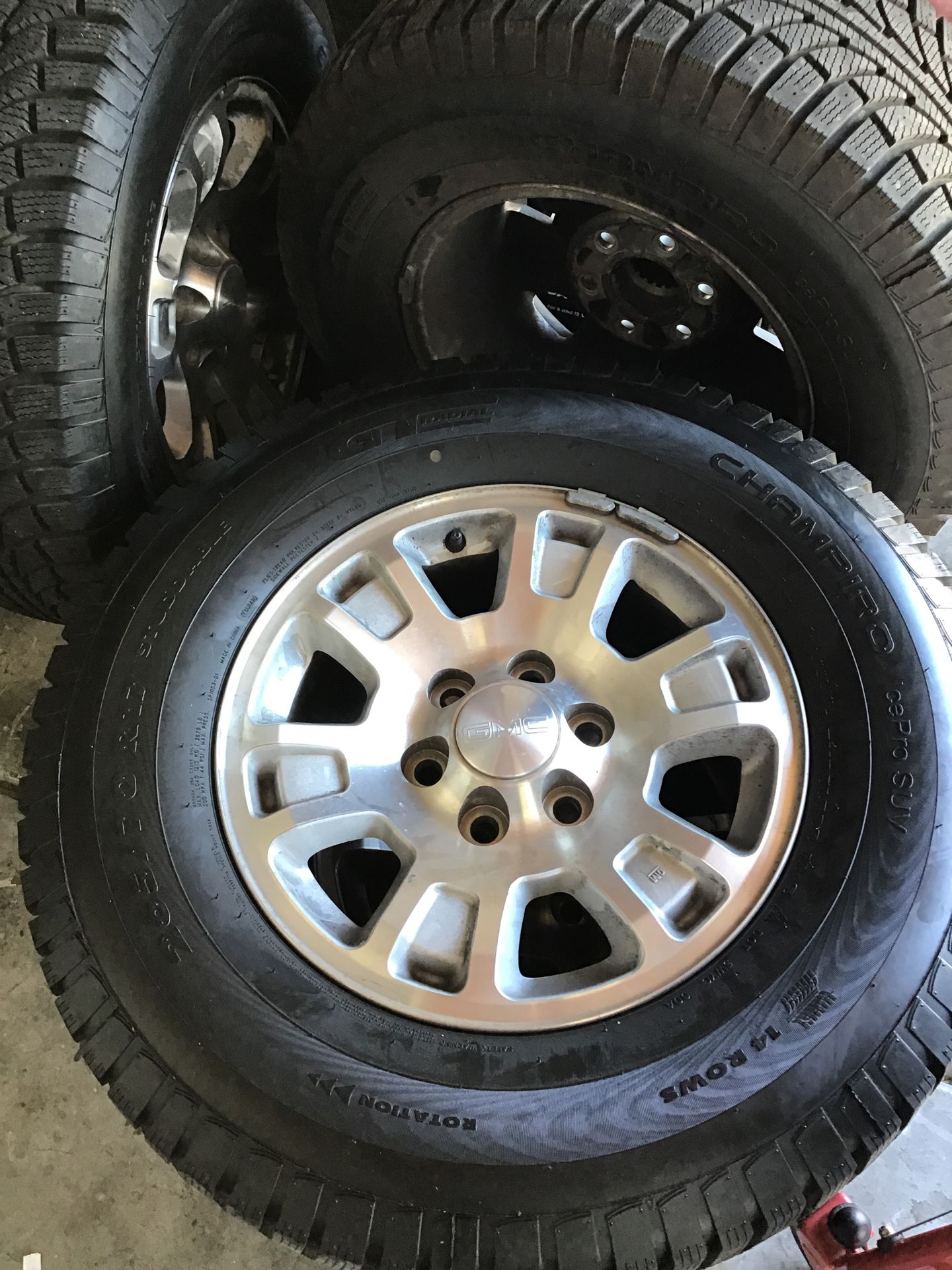 GMC rims and tires