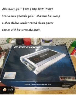 Brand new phoenis gold bass amp