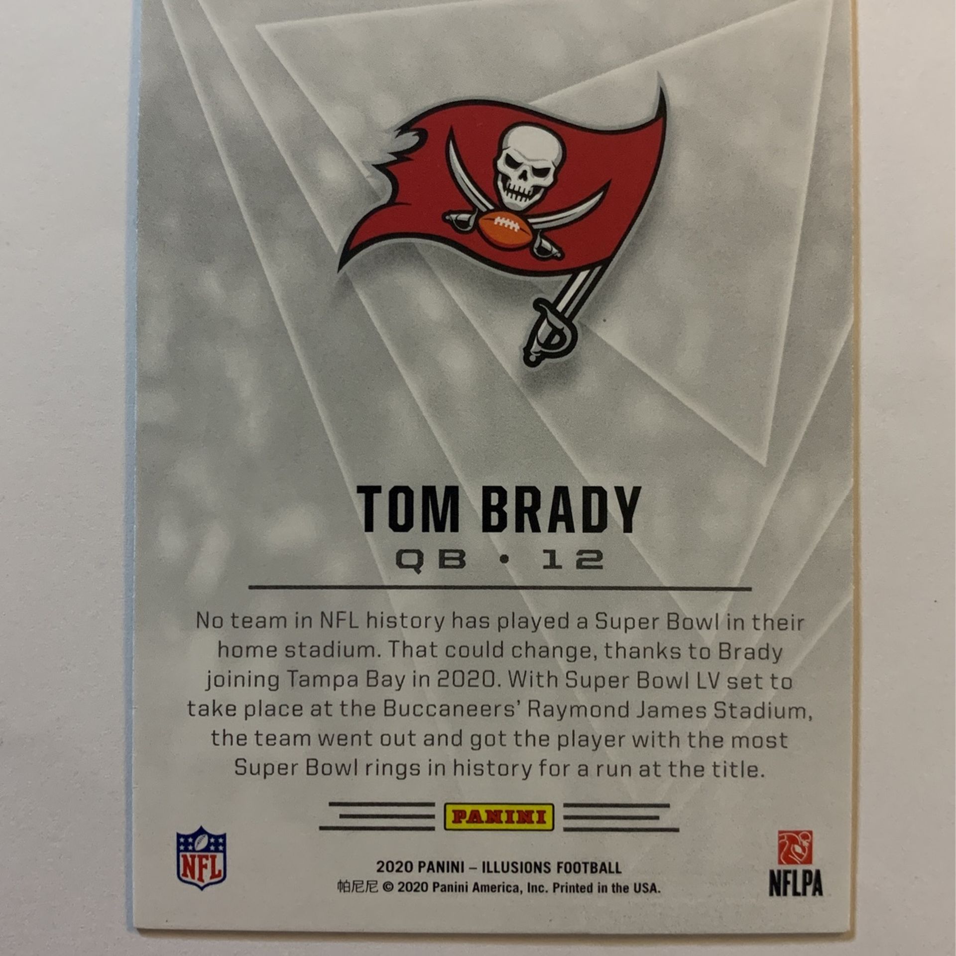 TOM BRADY 2020 Panini Score #GF-TB Yellow Game Face Parallel & Base, 2020 Illusions #1