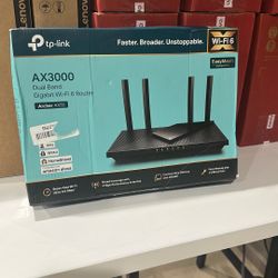 Router Wireless  - TP-Link Dual-Band AX3000 Wi-Fi 6 Router Open Box 