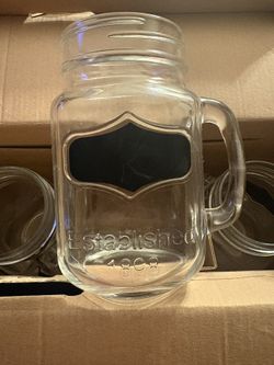 Mason Jar-ish w/ Handle and Chalk