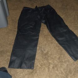 Excelled Motorcycle Riding Pants Or Just Leather Pants Made By Excelled Size 22 And New Condition