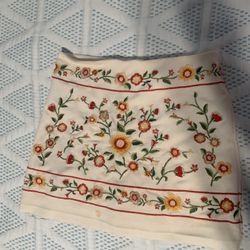 Floral Mini Skirt 