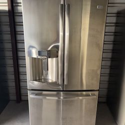GE Stainless Steel Refrigerator And Freezer