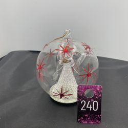 Angel In Glass Ball Ornament Untested
