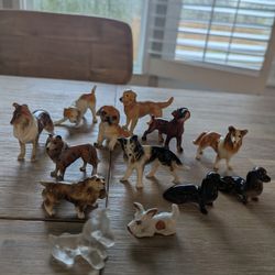 Vintage Miniature Dogs Figurines.