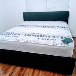 $475 King Bed Frame With Mattress And Box Spring Brand New Free Delivery 