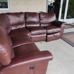 Lazyboy Leather Couch