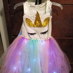 Little girls unicorn dress