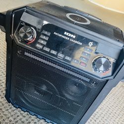 120 WATT ION Pathfinder Charger Bluetooth Portable Speaker with Wireless Qi Charging