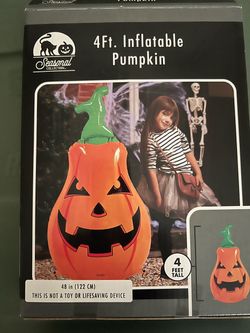 4Ft Inflatable Halloween Pumpkin