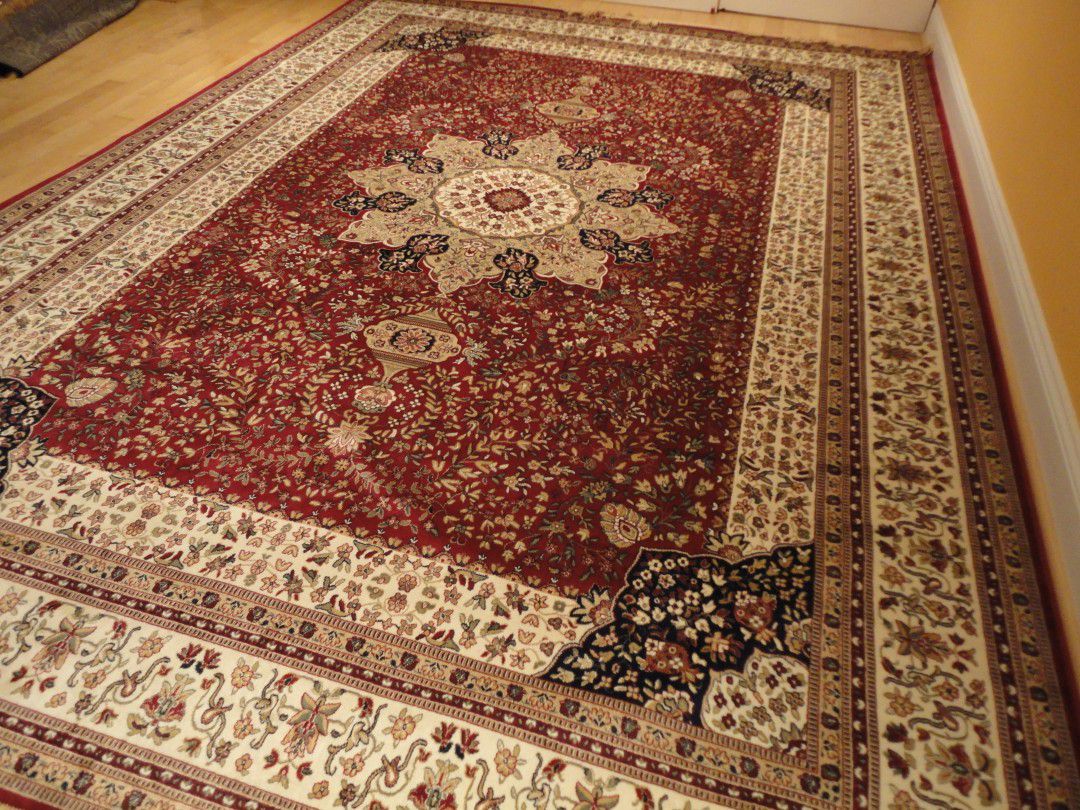 Large 8x11 silk rug carpet