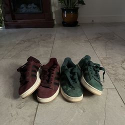 Adidas Campus Green And Red 