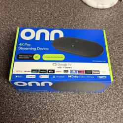 ONN 4K Pro Streaming Device, Google TV with Gemini (NEW 2026 Model) - Ultra-fast