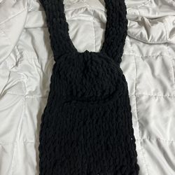 brand new black bunny balaclava/beanie