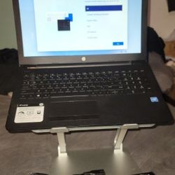 "15.6" Windows 11 HP Laptop W/Laptop Stand & Charger | 500 GB